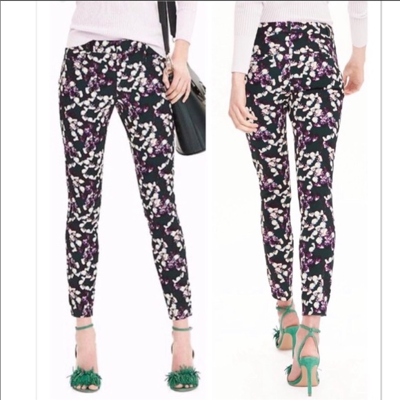 Banana Republic Sloan Floral Crop Ankle Pant - Picture 1 of 8